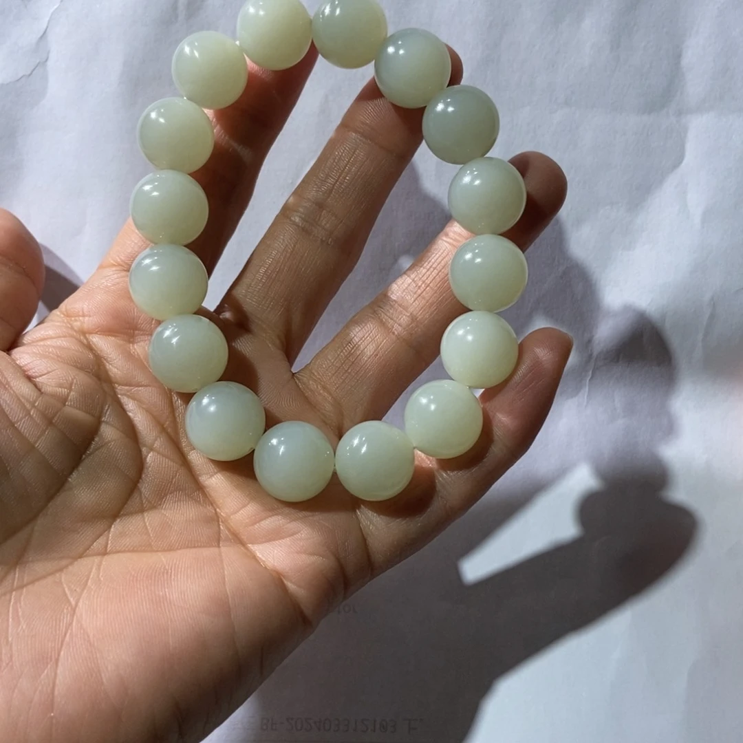 和田玉手链未镶嵌大*镜