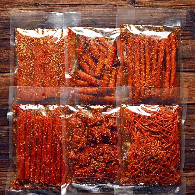 【八包辣条】布香记网红辣条麻辣小吃零食大礼包手工儿时怀旧即食