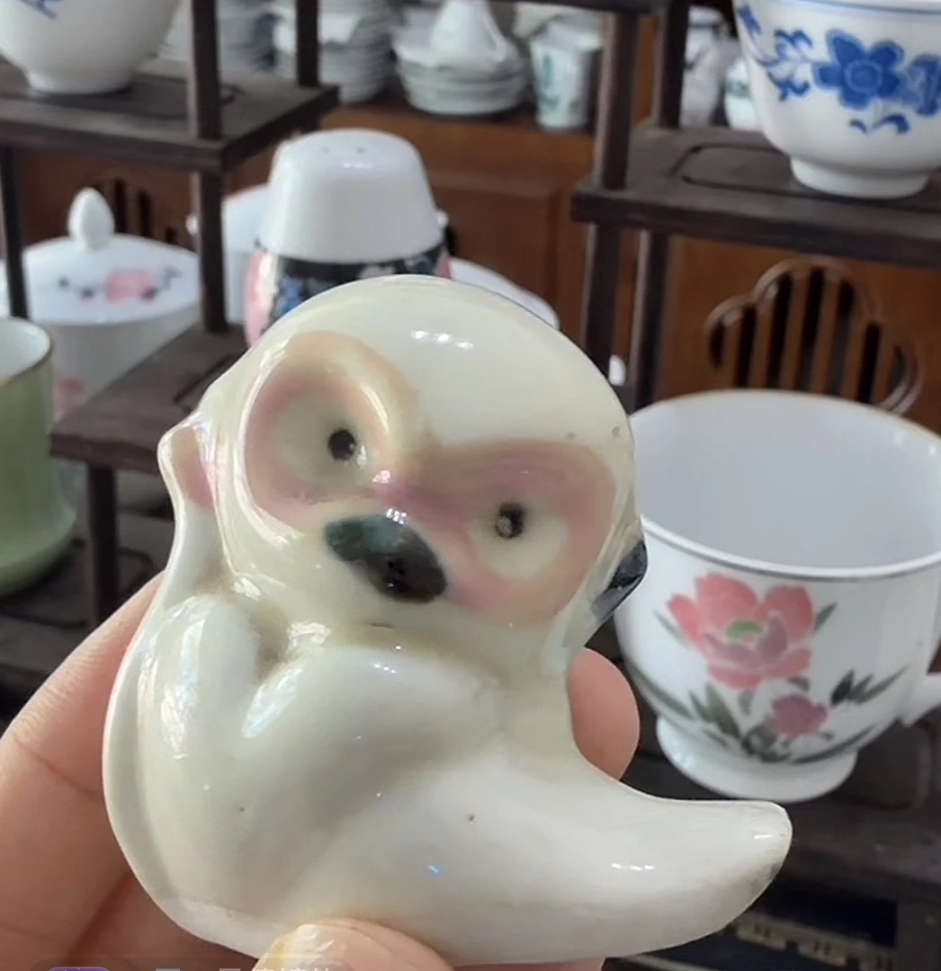 釉下五彩567小猴子有粘疤福利价