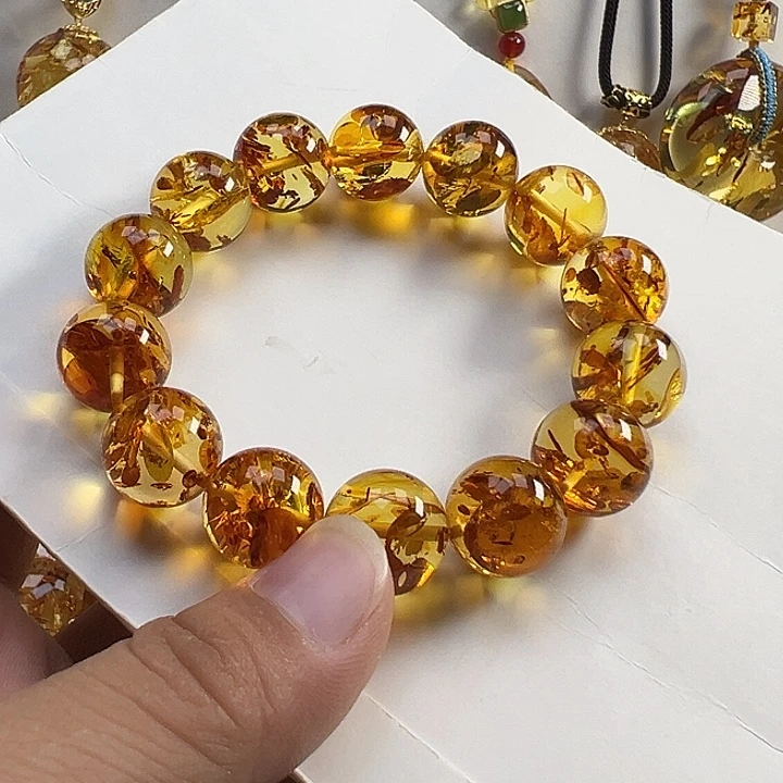 琥珀（花珀）未镶嵌项圈