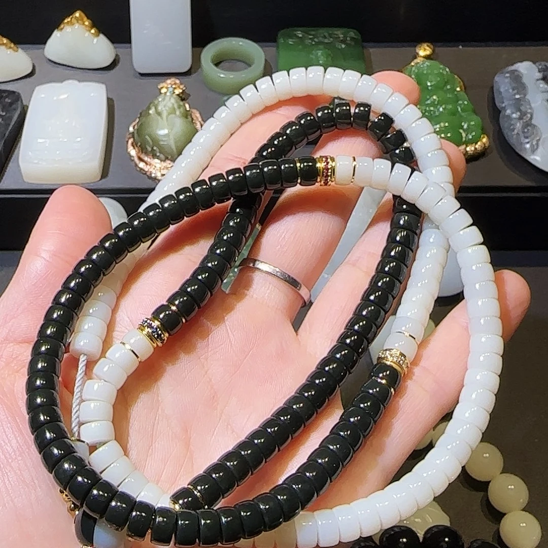 和田玉未镶嵌手链