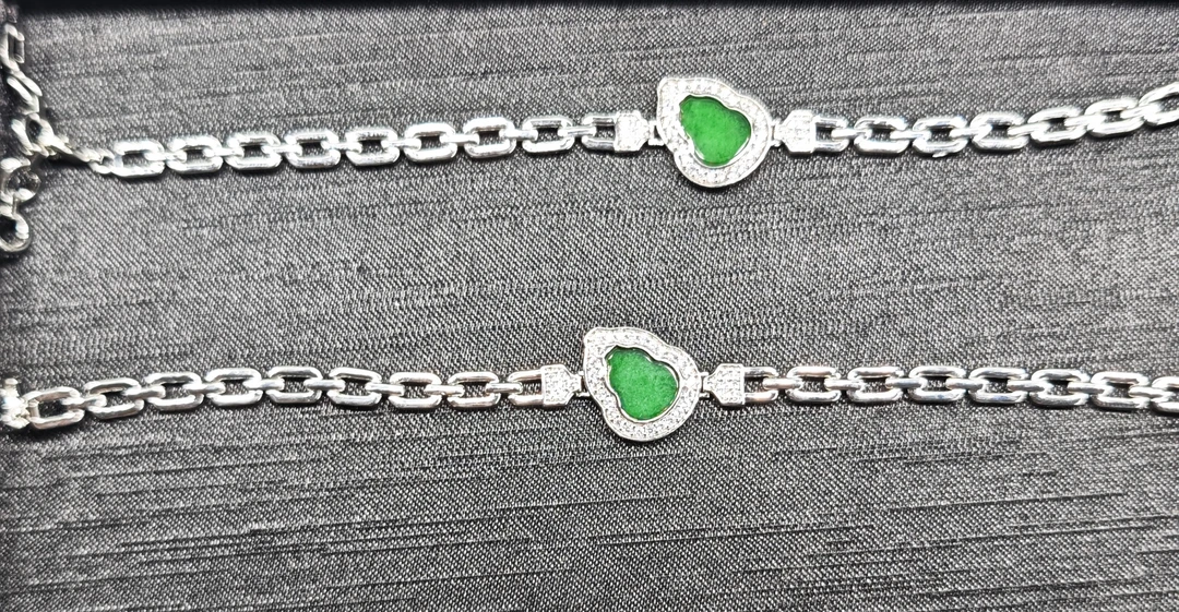 【大美手镯】翡翠手链合金镶-559372-多样性发一