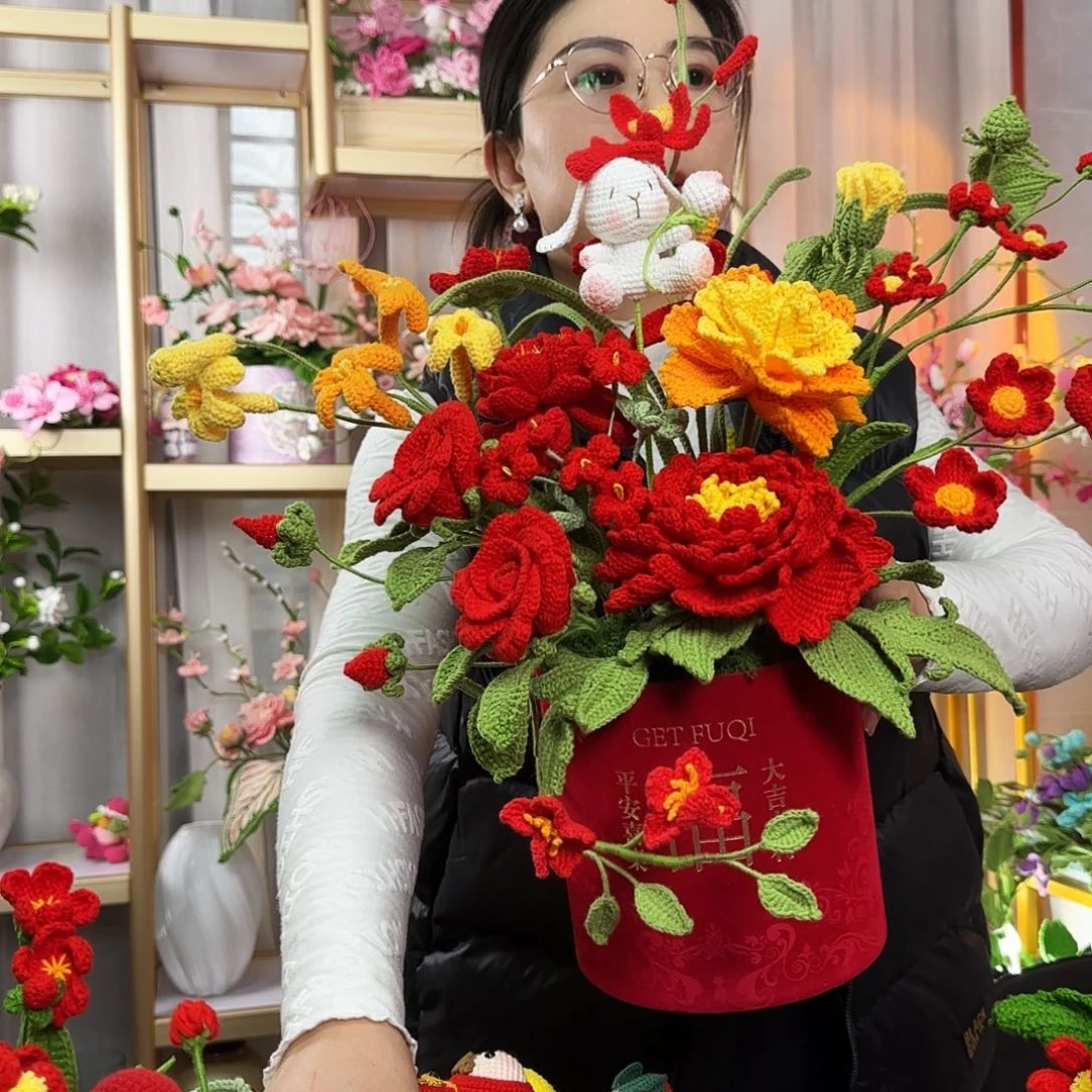 纯手工钩织钩织抱抱桶