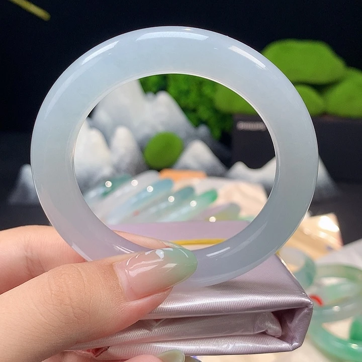 未镶嵌手镯翡翠水月光6
