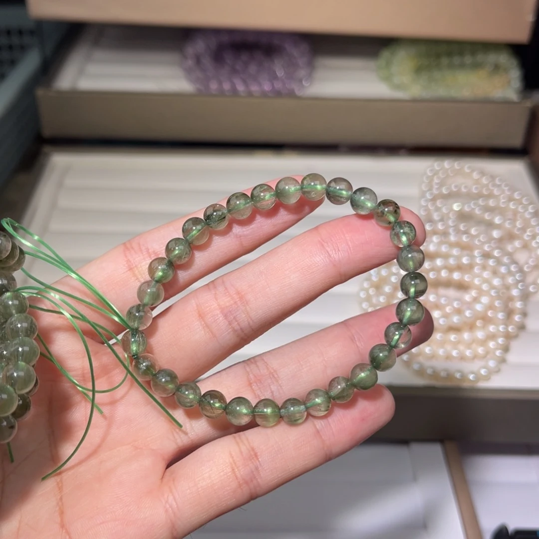 水晶手链未镶嵌绿发006