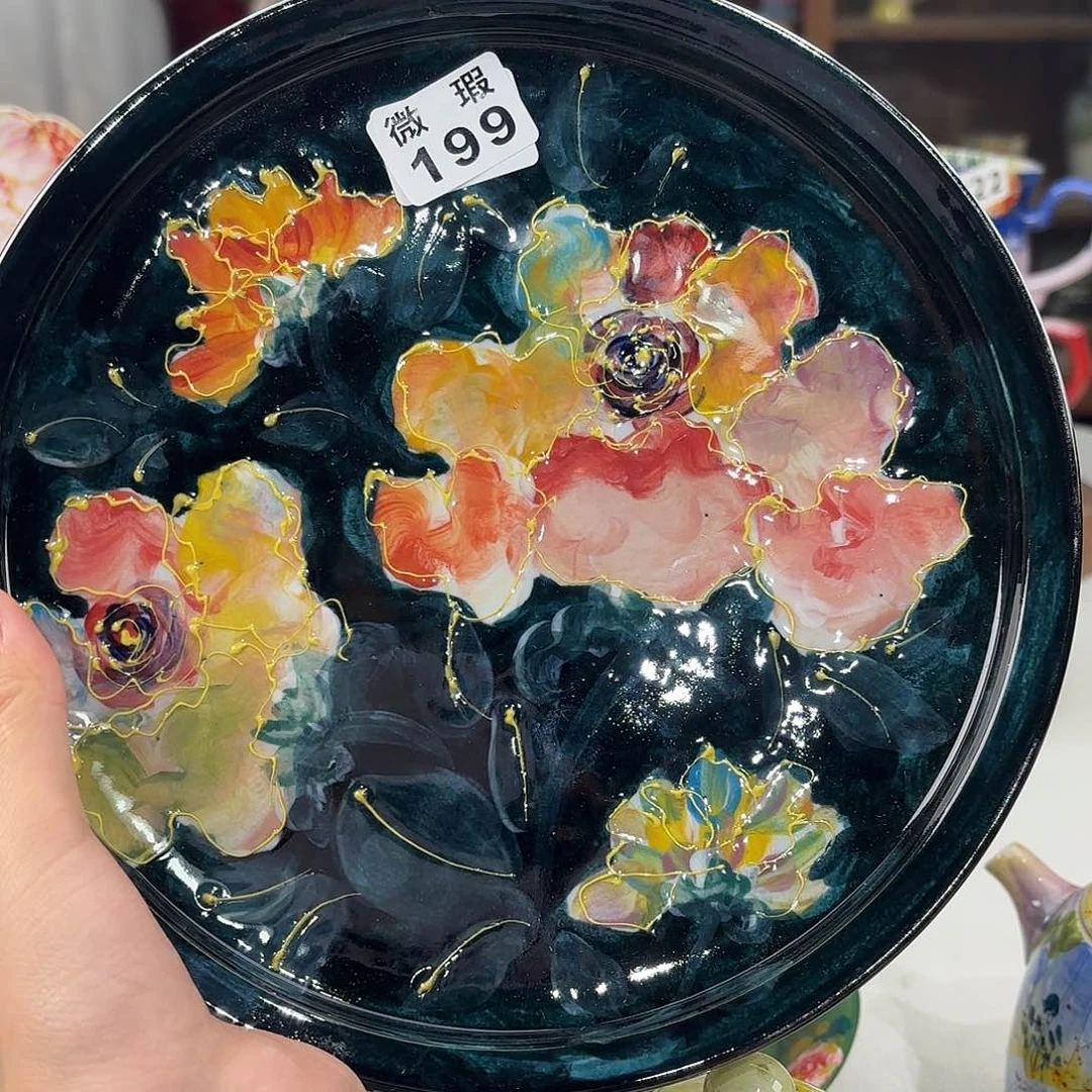 棵***码景德镇手绘高温釉下彩陶瓷茶具