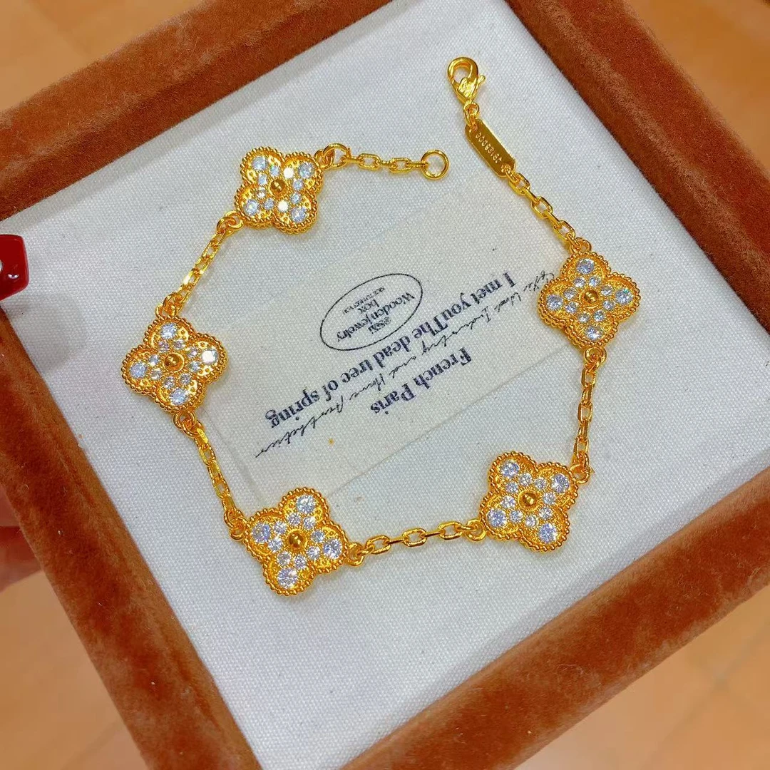 QIAMIAC洽米高定【五花镶嵌手链】新国潮时尚年轻潮流百搭款