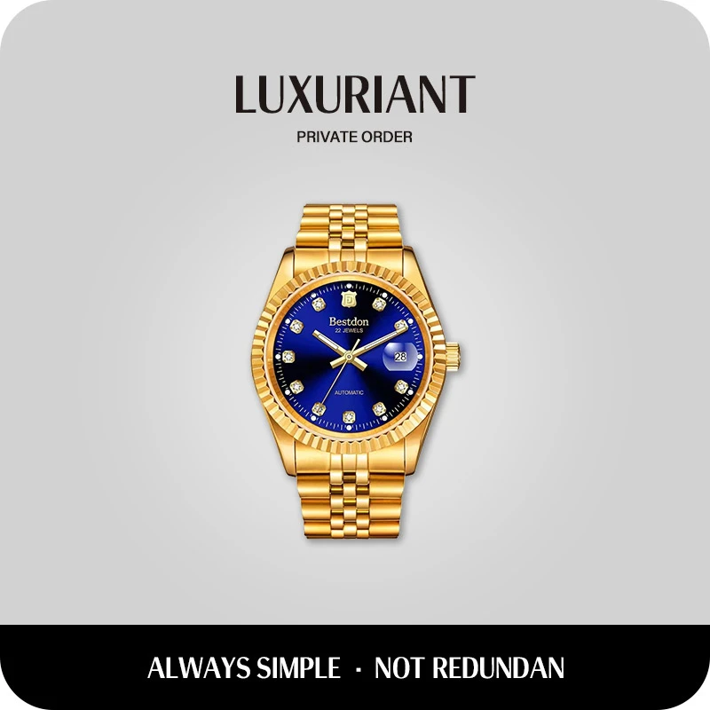 Bestdon/邦顿 日志 男士全自动机械表高端奢华高档防水腕表yh-1