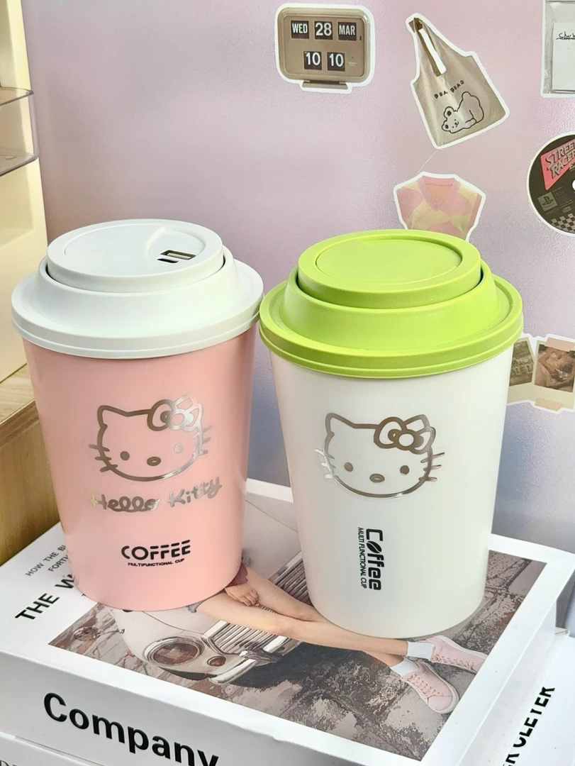 【逗奶】KT猫文具杯创意多功能文具收纳杯七合一咖啡杯组合学习用品