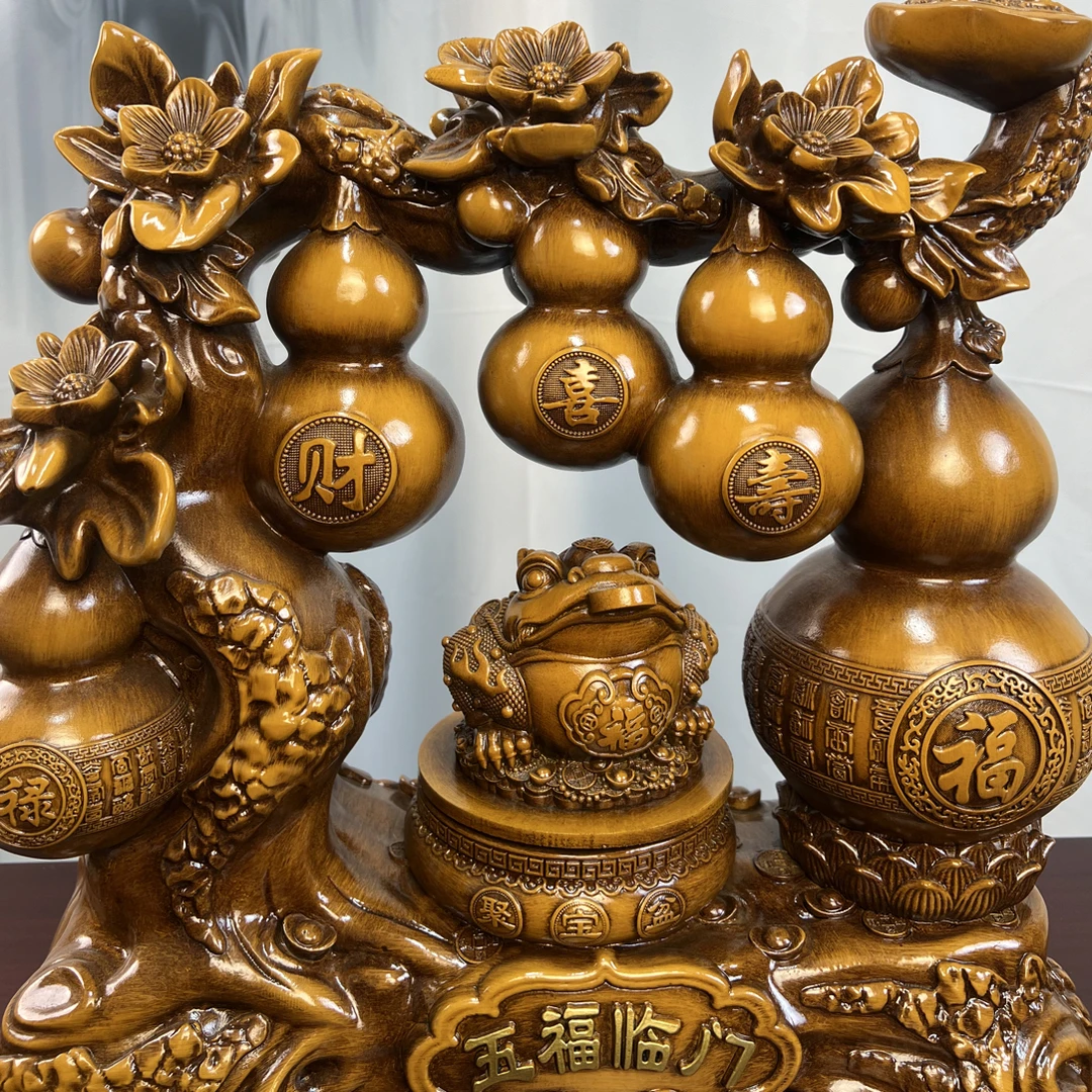 新款五福临门（适合客厅办公室玄关前台装饰）