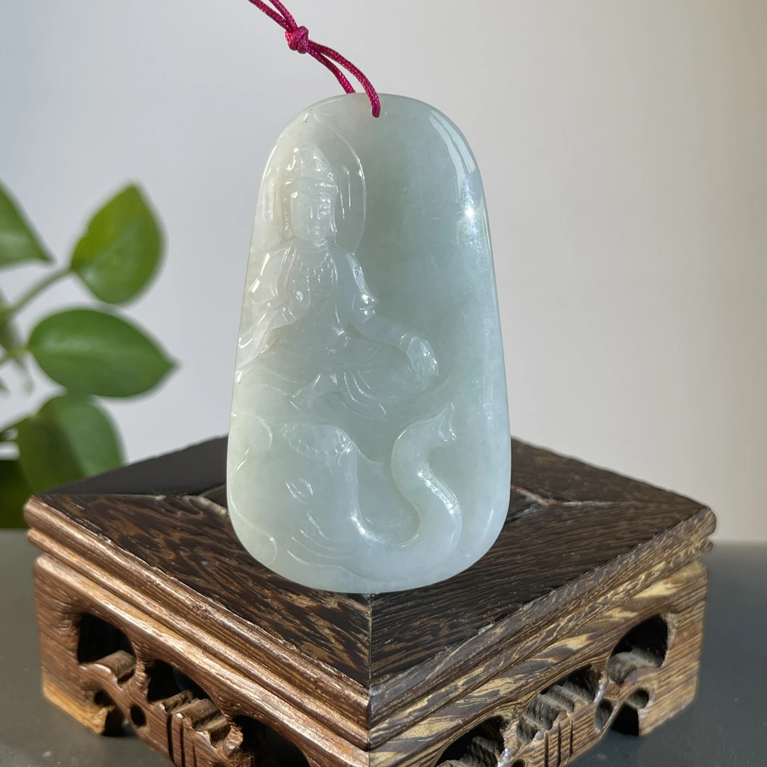 JXA26-016 天然翡翠缅甸A货 普贤