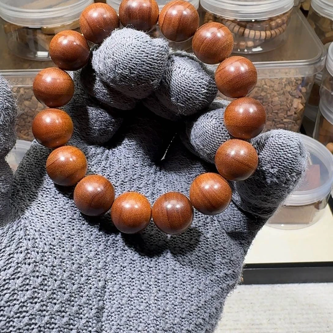 手串/手链檀香木焦糖黑肉1.5