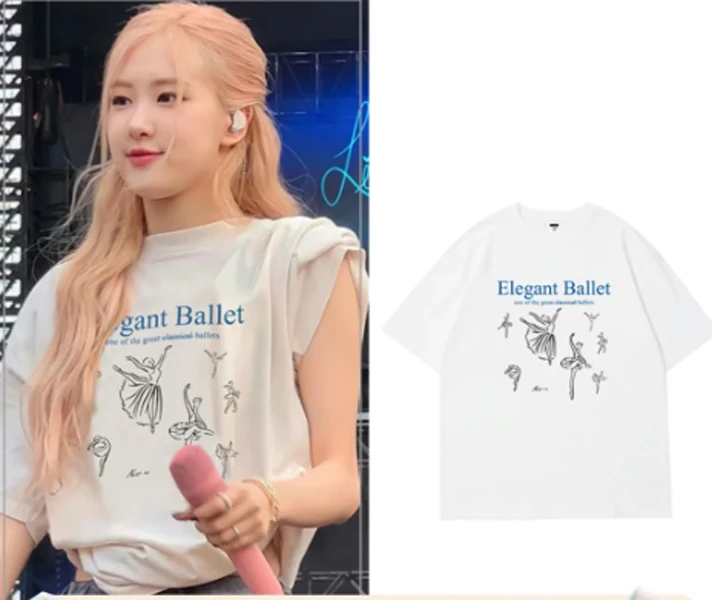 透气字母落肩袖卡通动漫短袖T恤白色个性时尚轻熟风