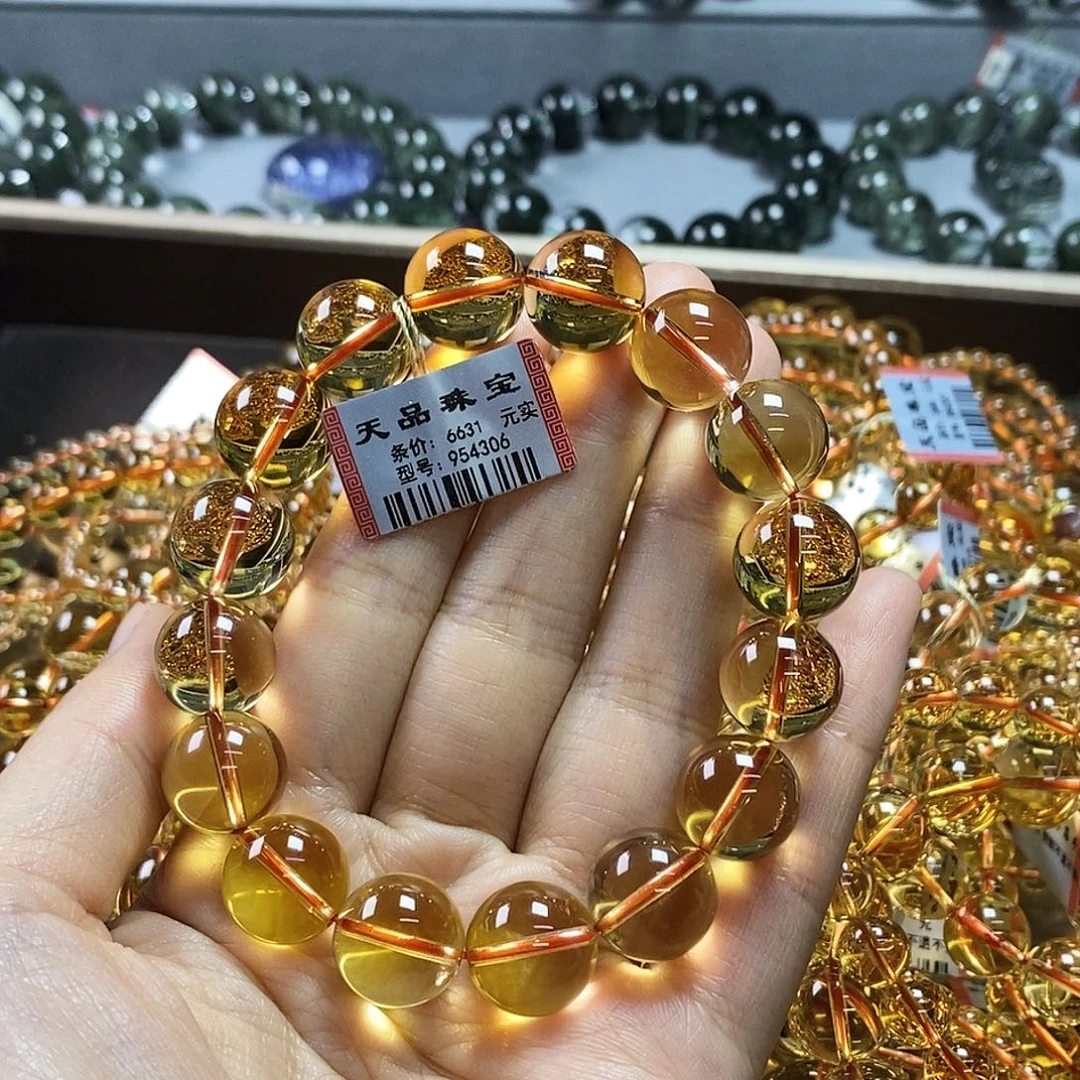 手链水晶未镶嵌黄水晶954306