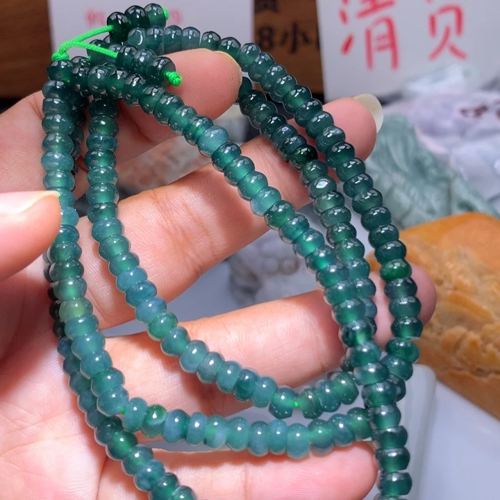 翡翠未镶嵌颈饰保真天然A货翡翠