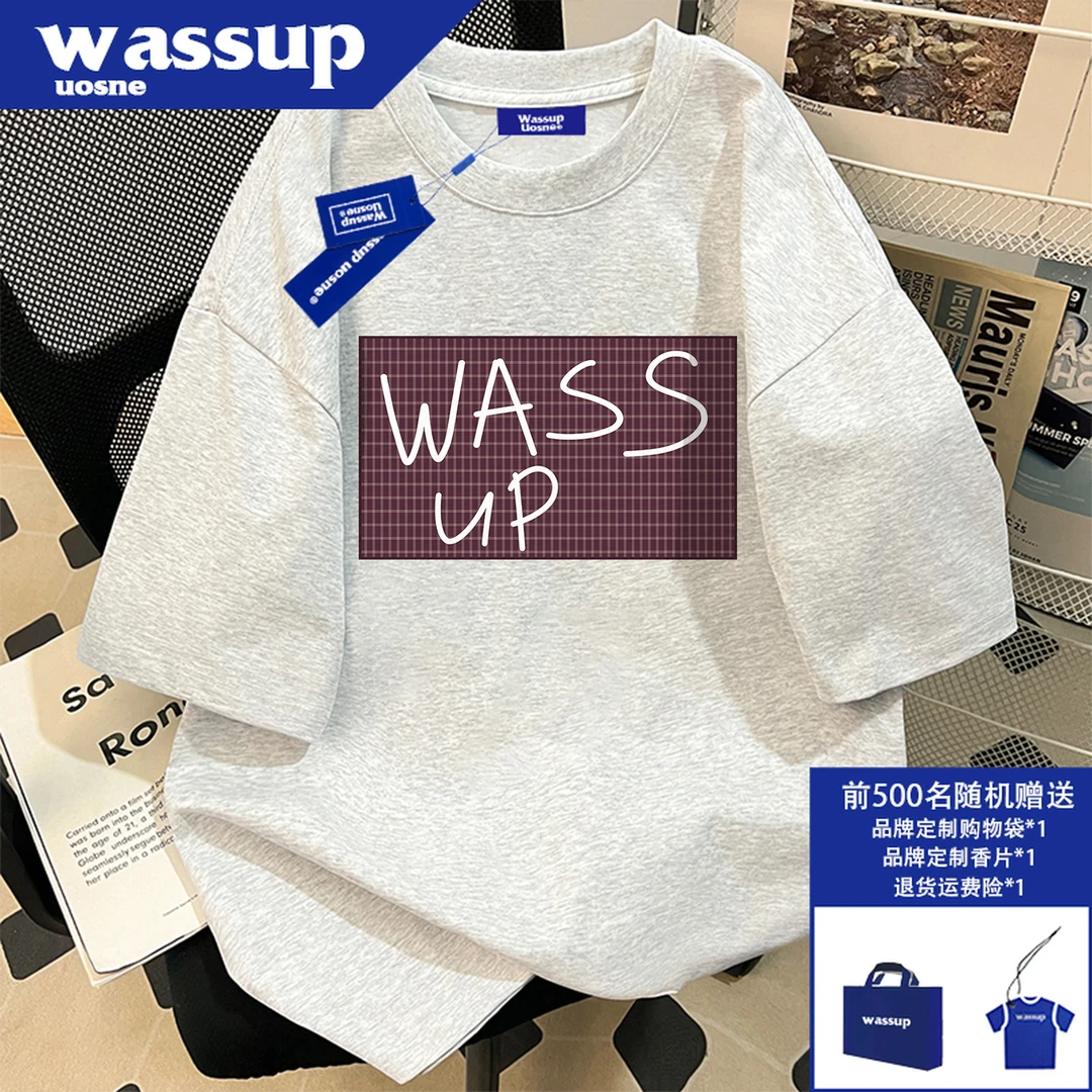 美式潮流复古重磅纯棉短袖T恤男夏季新款cleanfit百搭慵懒风上衣