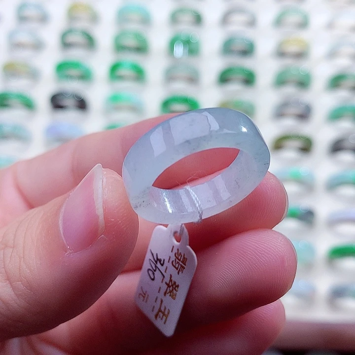 翡翠未镶嵌戒指15-16号