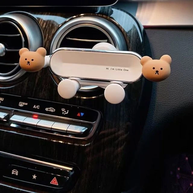 车载手机支架汽车支架卡通2025款车上出风口手机导航固定支撑支架