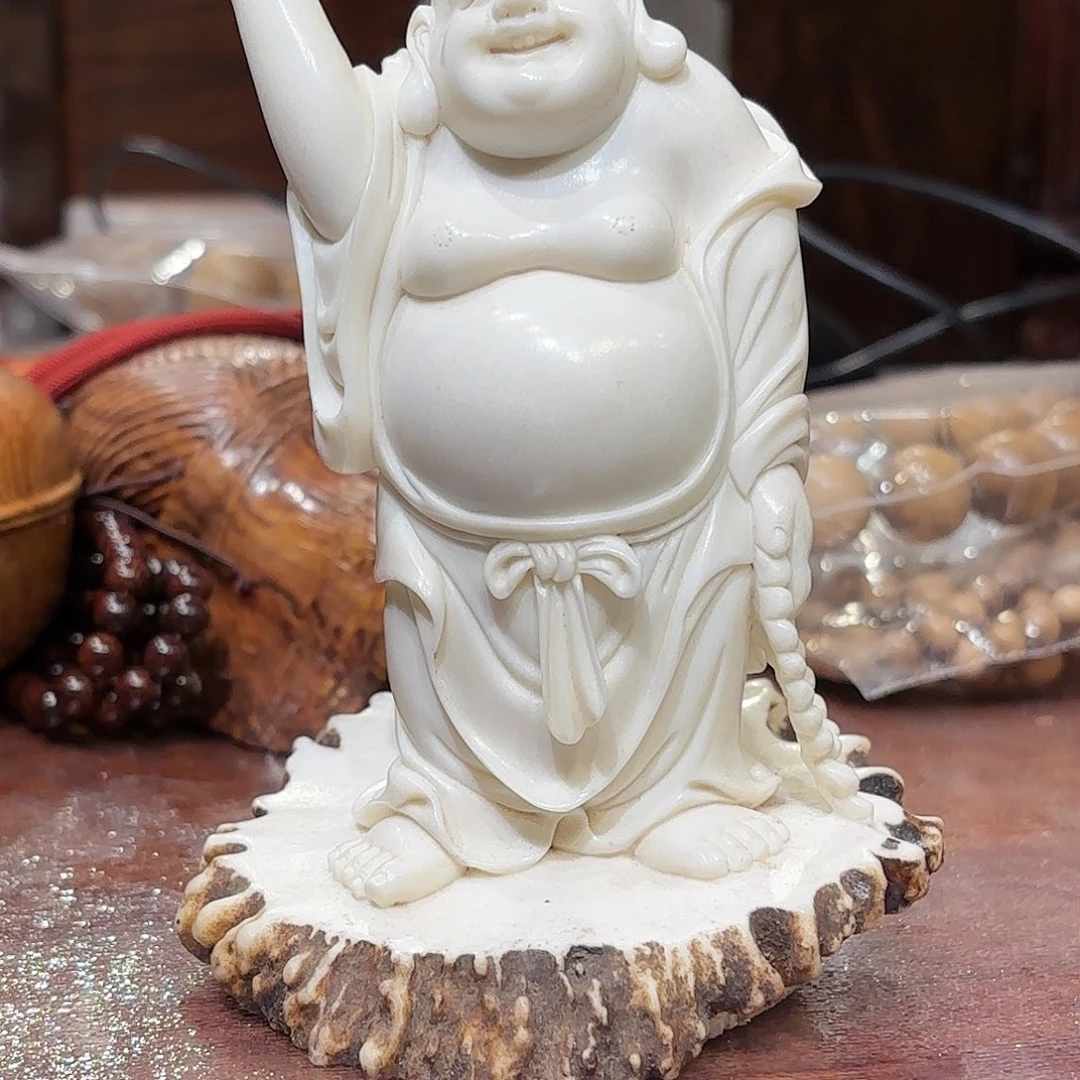 木#****?弥勒佛纯手工雕刻