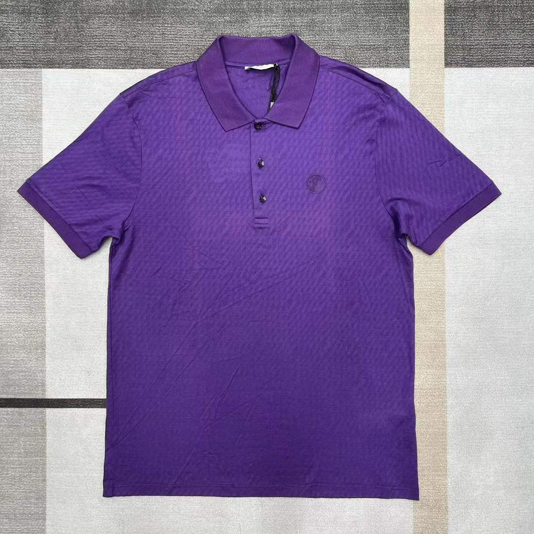 全新未使用 VERSACE/范思哲 男短袖夏季Polo衫快干多彩男士M