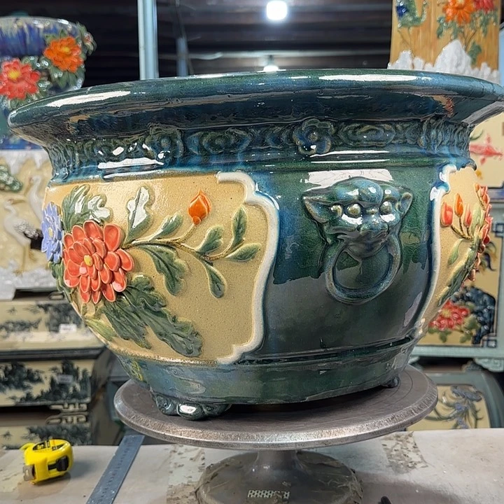 红陶保****业岭南石湾花盆