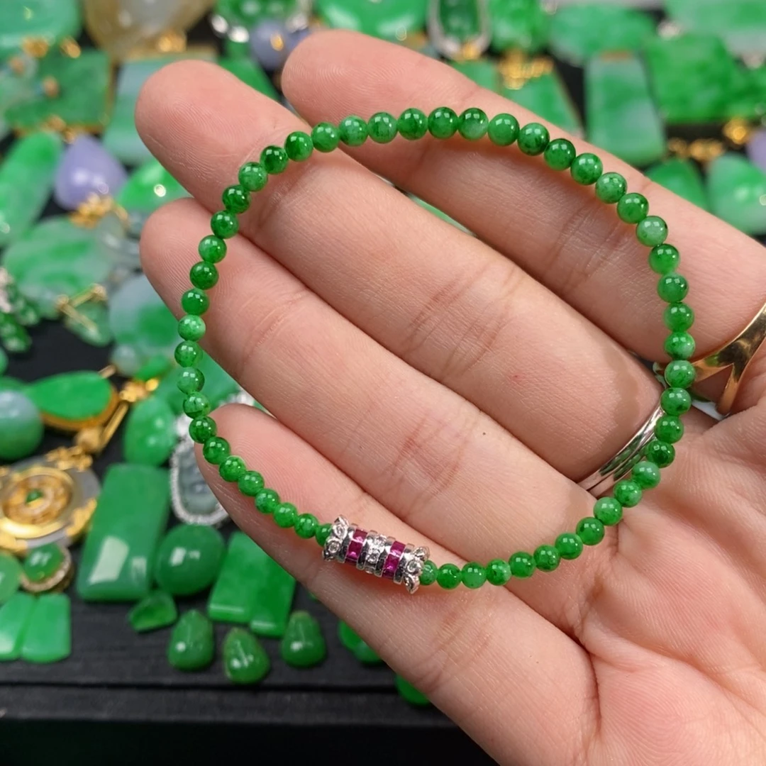 翡翠未镶嵌手链翡翠