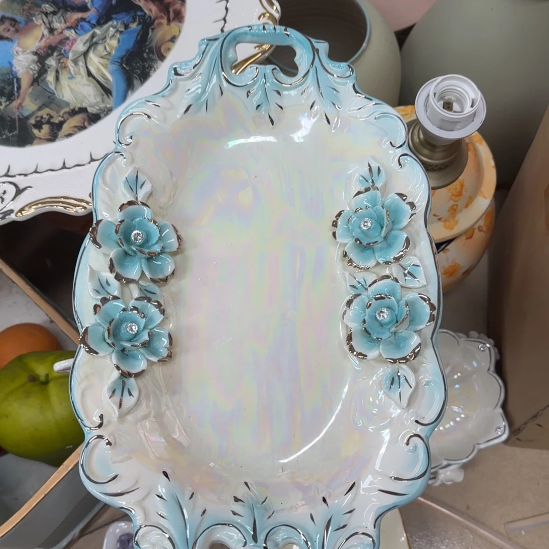 瓷片陶瓷工艺花瓶摆件