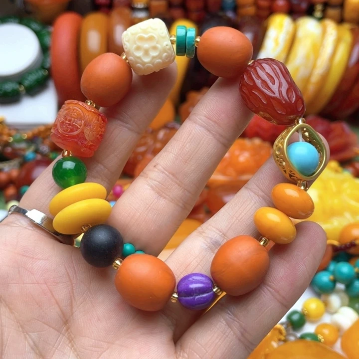 树脂制品9号彩色手串