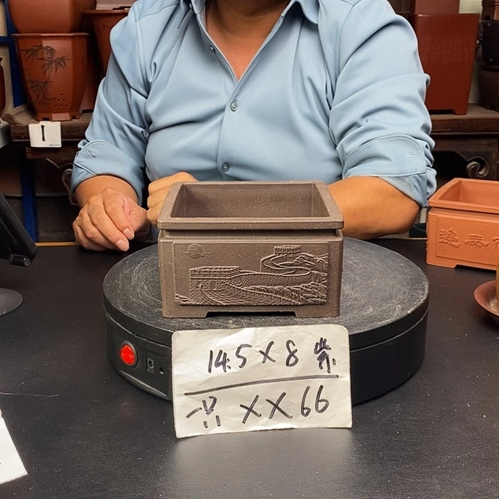 紫砂花盆货号一只XX66