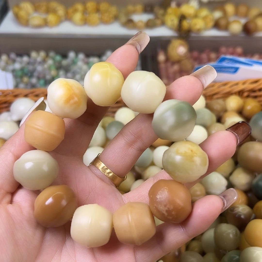 菩提根/象牙果吊坠瑕疵串1条4有坏有裂不售4