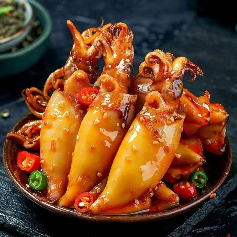 【捞汁海兔】小海兔即食墨鱼仔鱿鱼下饭酒菜捞汁小海鲜熟食即食桶装