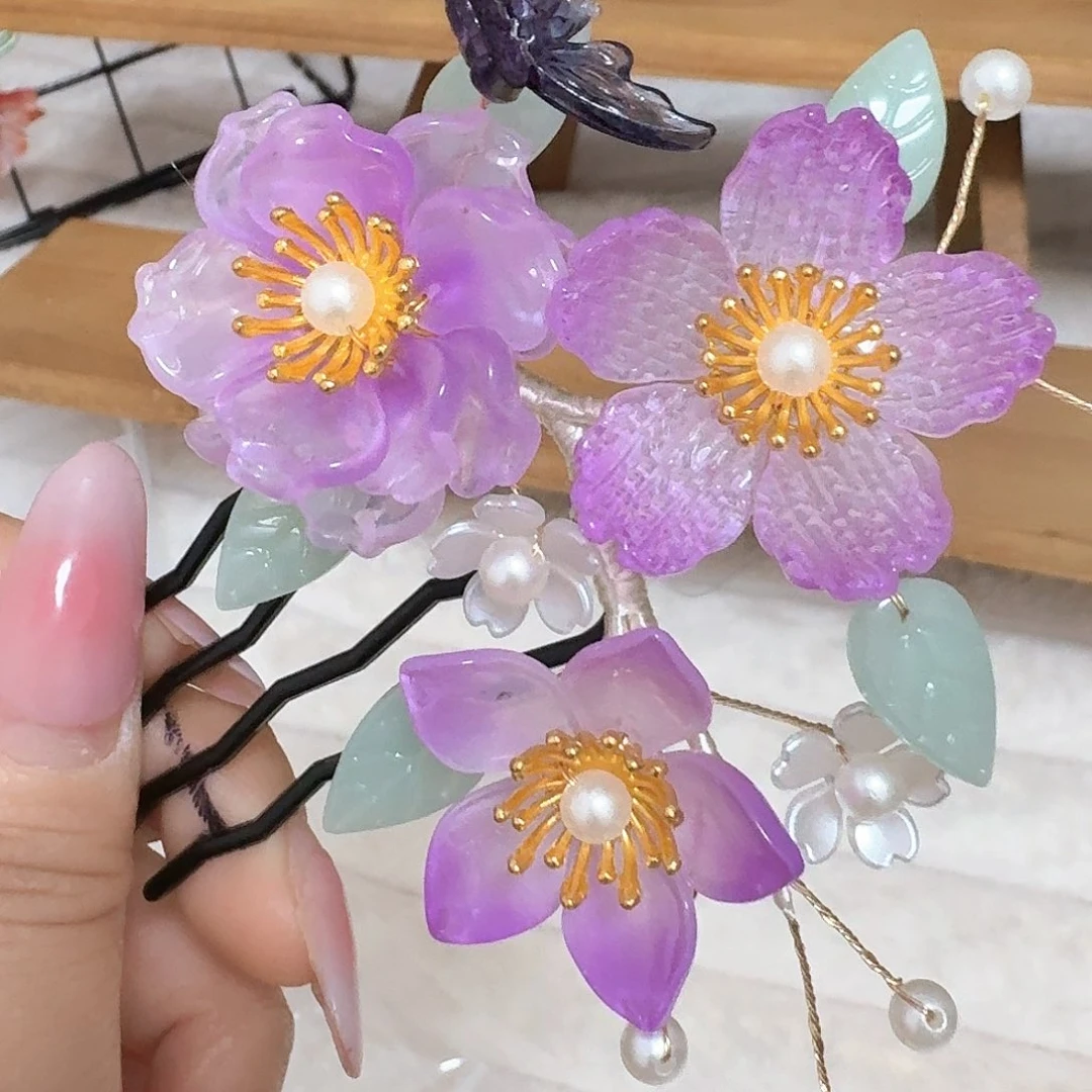 铁合金仿水晶古风发簪秒杀闪购