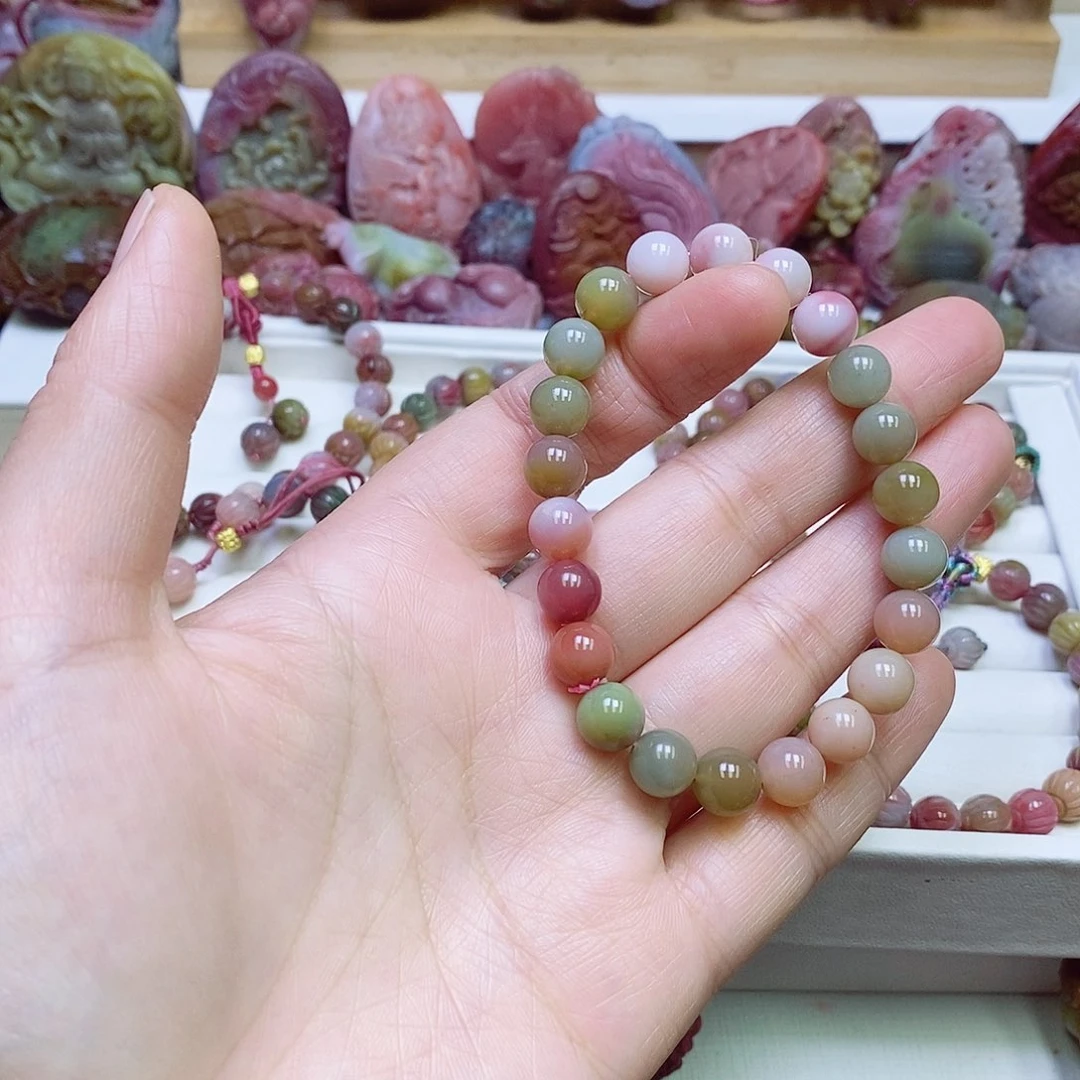 玛瑙/玉髓盐源玛瑙手链未镶嵌
