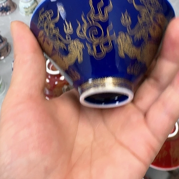 杯景泰蓝斗笠杯景德镇