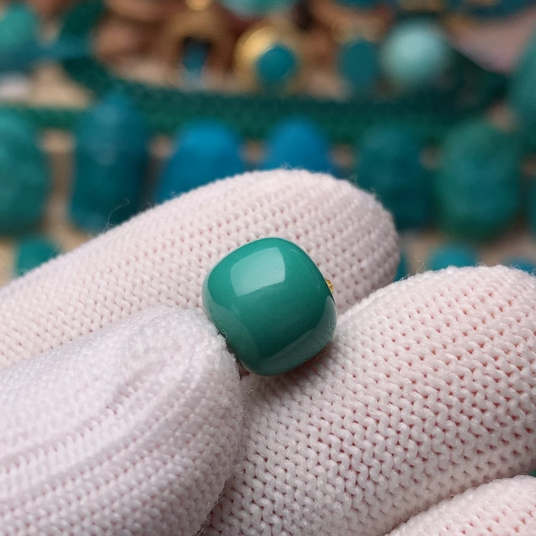 未镶嵌绿松石珠宝奇石10.3mm