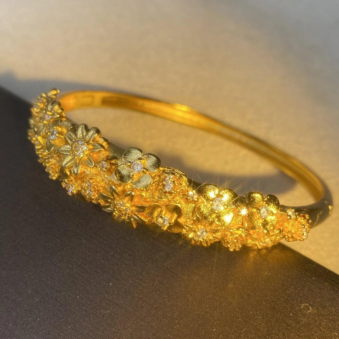 6436【手镯】轻奢精品金色女士手镯