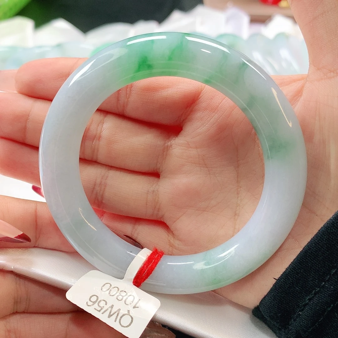 翡翠未镶嵌手镯缅甸天然翡翠