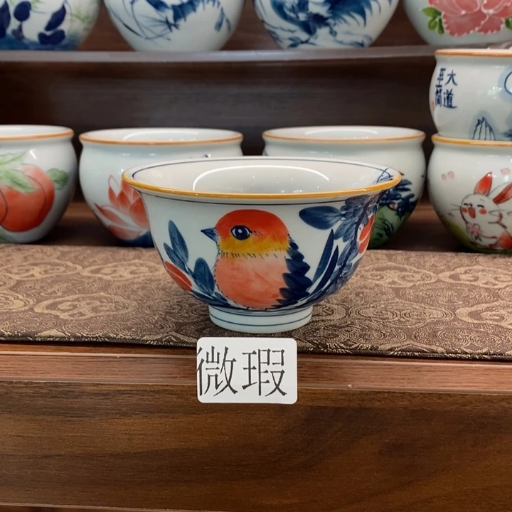 釉下老陶泥手工绘制