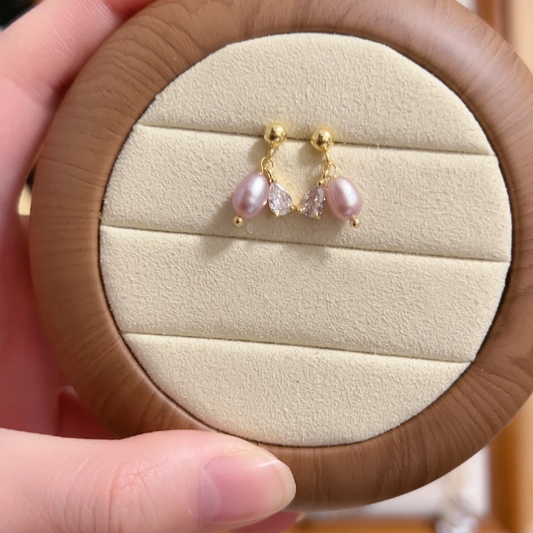 原创手作淡水珍珠银S925镶嵌