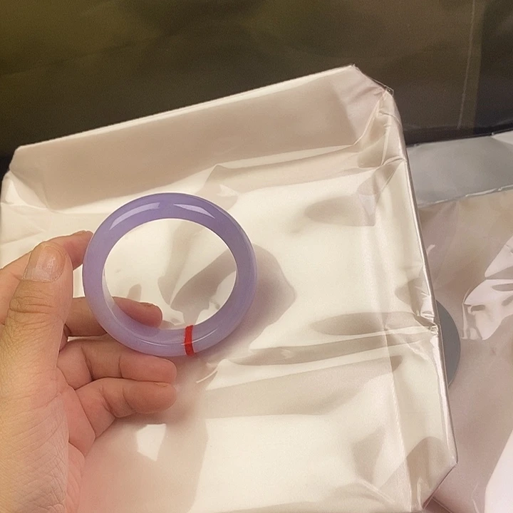 未镶嵌手镯翡翠满色种好紫罗兰