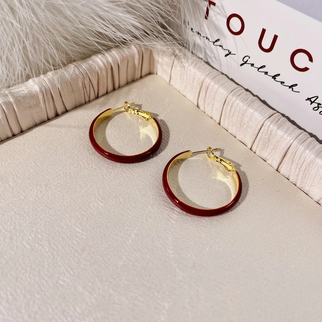 铜合金耳饰 铜合金清风兑酒耳环P302时尚简约百搭