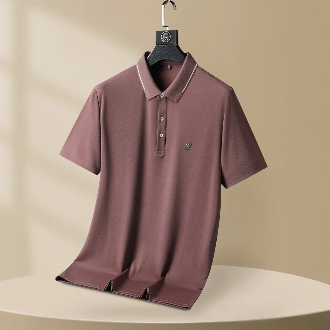 啄木鸟polo衫男款透气上衣男装夏季休闲时尚无痕商务百搭男士冰