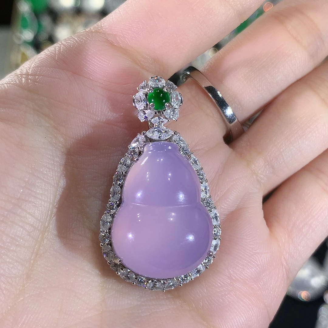 菜***菜玛瑙/玉髓银S925镶嵌颈饰