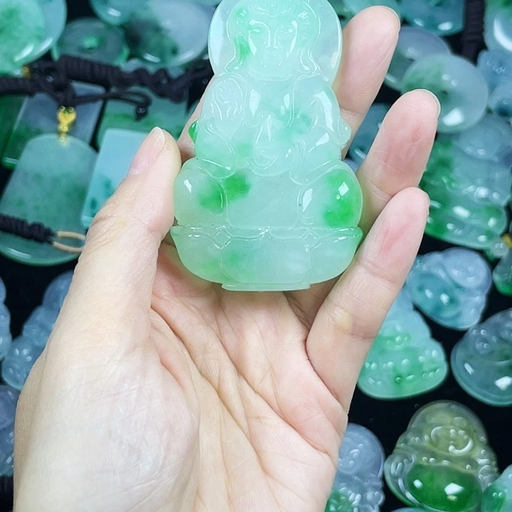 翡翠未镶嵌颈饰吊坠