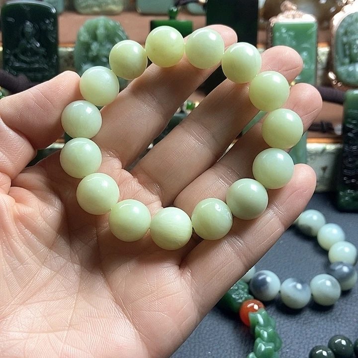 和田玉未镶嵌手链