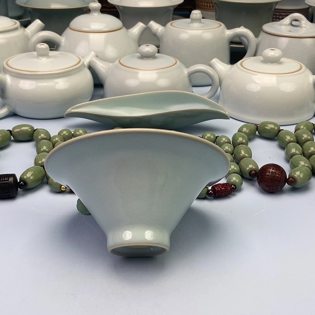 杯天青斗笠杯原矿原釉原产地