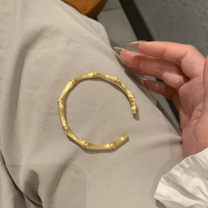 铜合金手镯 点钻拉丝富贵竹节手镯 S047