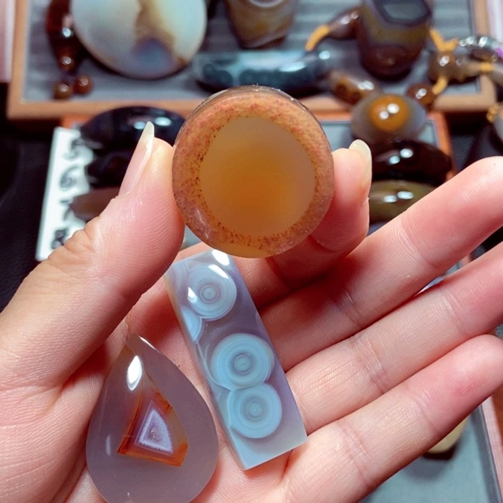 未镶嵌玛瑙/玉髓珠宝奇石