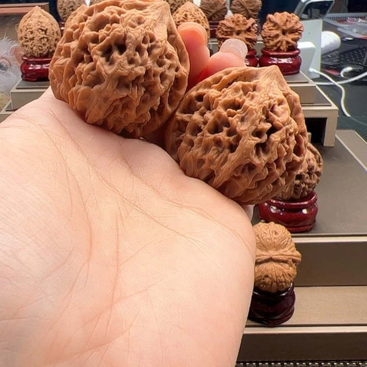 把件文玩核桃39 寿桃 o-034