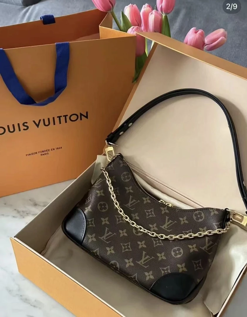 99新 LouisVuitton/路易威登 老花黑牛角26cm 17321258